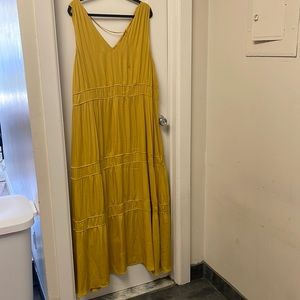 Anthropologie Yellow Maxi Dress - Excellent Condition